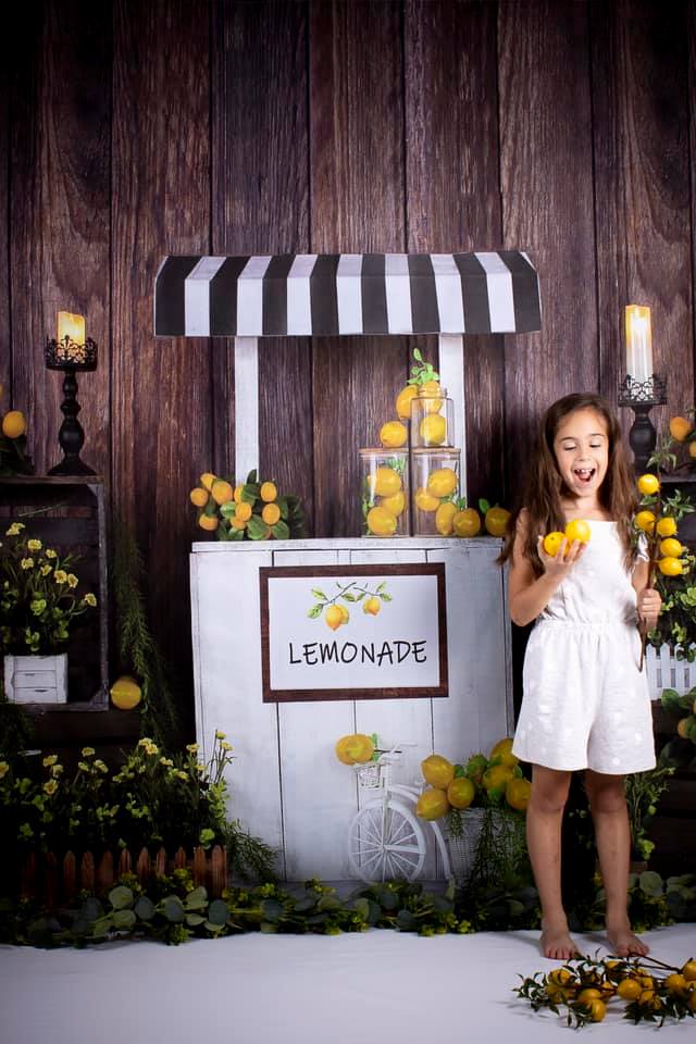 Kate Summer Lemon Stand Backdrop Designed by Jia Chan Photography - Kate Backdrop