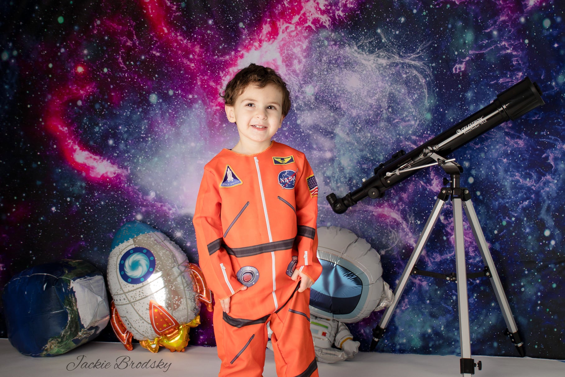 Kate Colorful Galaxy Red Outer Space  Backdrop for photography - Kate Backdrop