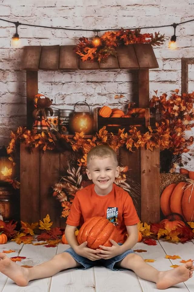 Kate Autumn Pumpkin Backdrop Fall Designed By Rose Abbas - Kate Backdrop