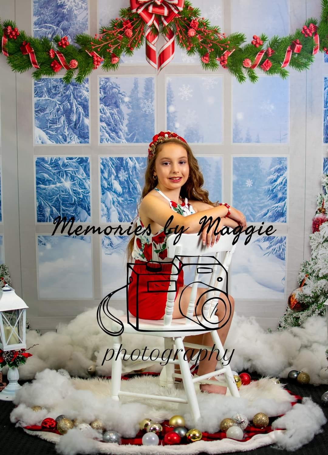 Kate Simple White Christmas Decorations Backdrop Designed By Jerry_Sin
