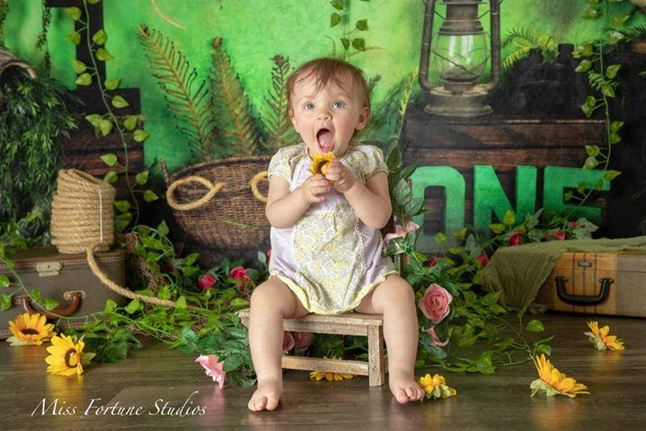 Kate Jungle First Birthday Backdrop Designed by Arica Kirby