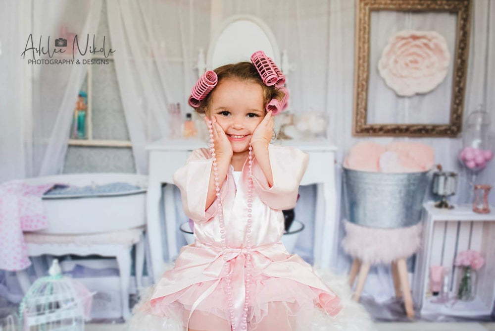 Kate Powder Room Children Backdrop for Photography Designed by Erin La