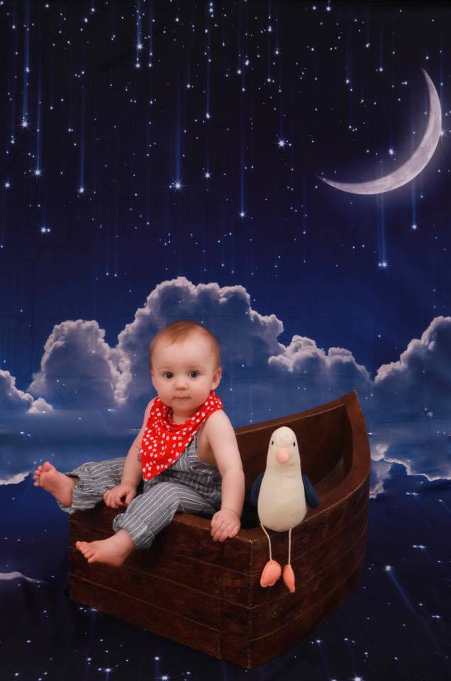 Moon Child - Wrinkle Free Fabric newest - Photography Backdrop