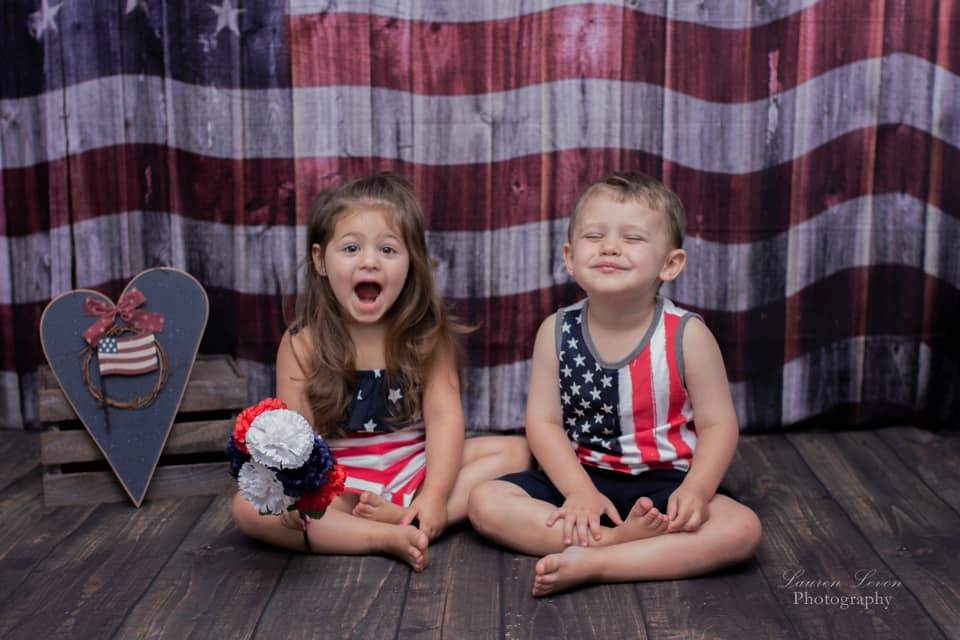 Kate Old Glory US Flag Backdrop for Photography designed by Arica Kirb
