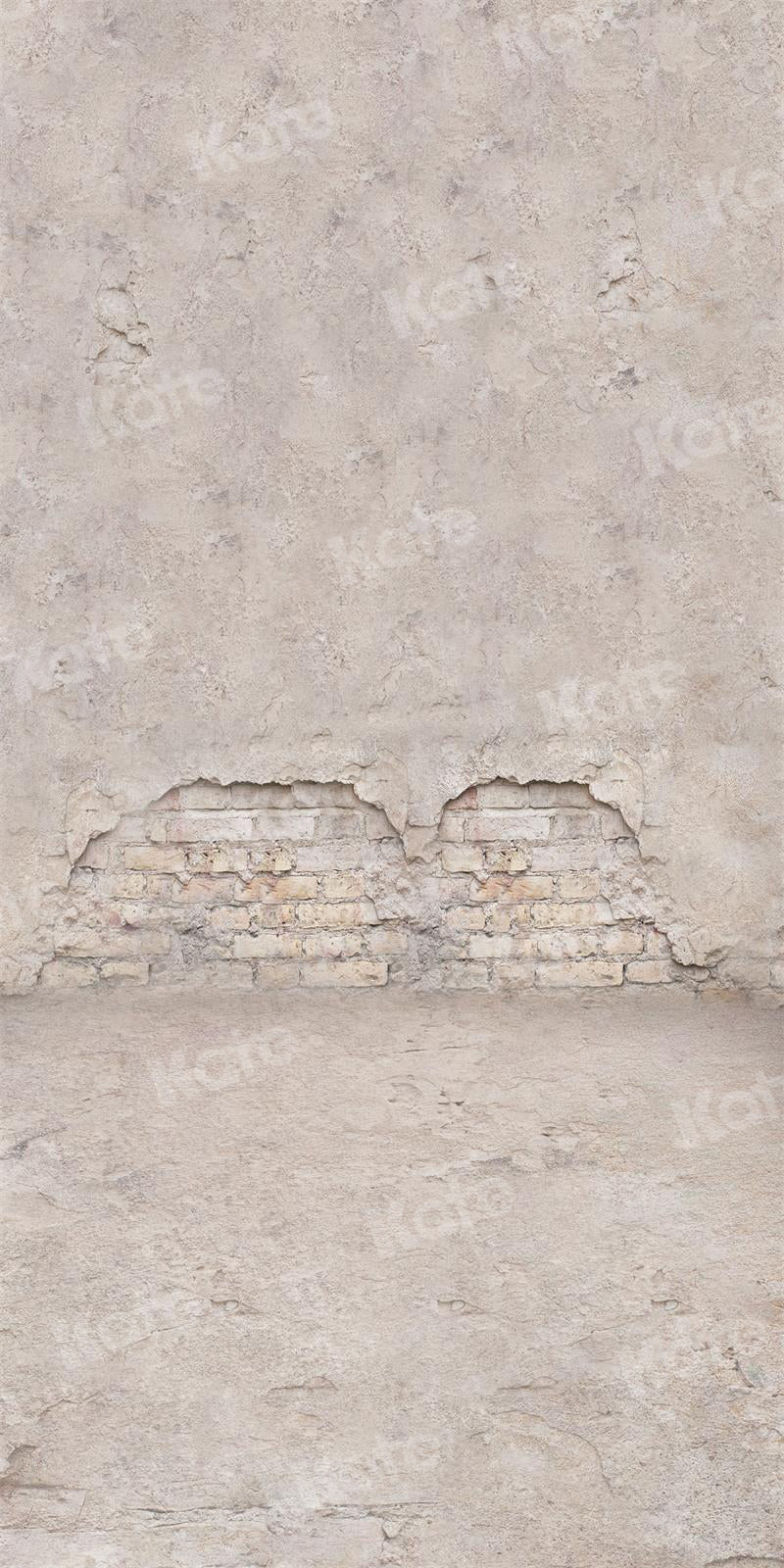 Sweep Bakstenen Muur Cement Achtergrond voor Fotografie