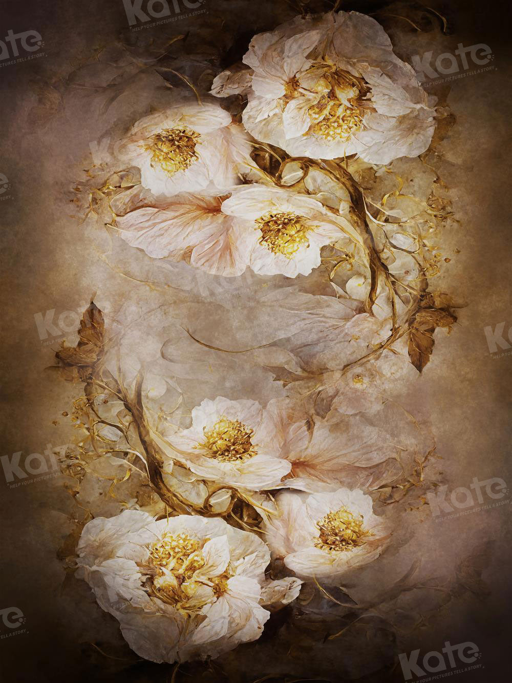 Kate Retro Floral Butterfly Backdrop for Photography