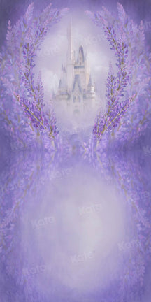 Kate Sweep Purple Floral Castle Backdrop Photography