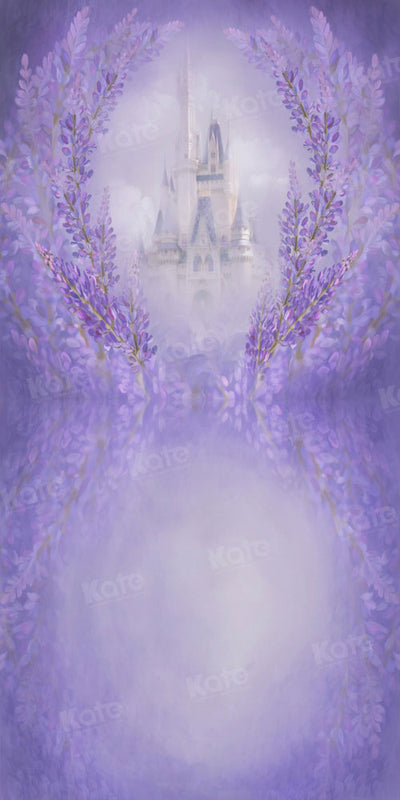 Kate Sweep Purple Floral Castle Backdrop Photography