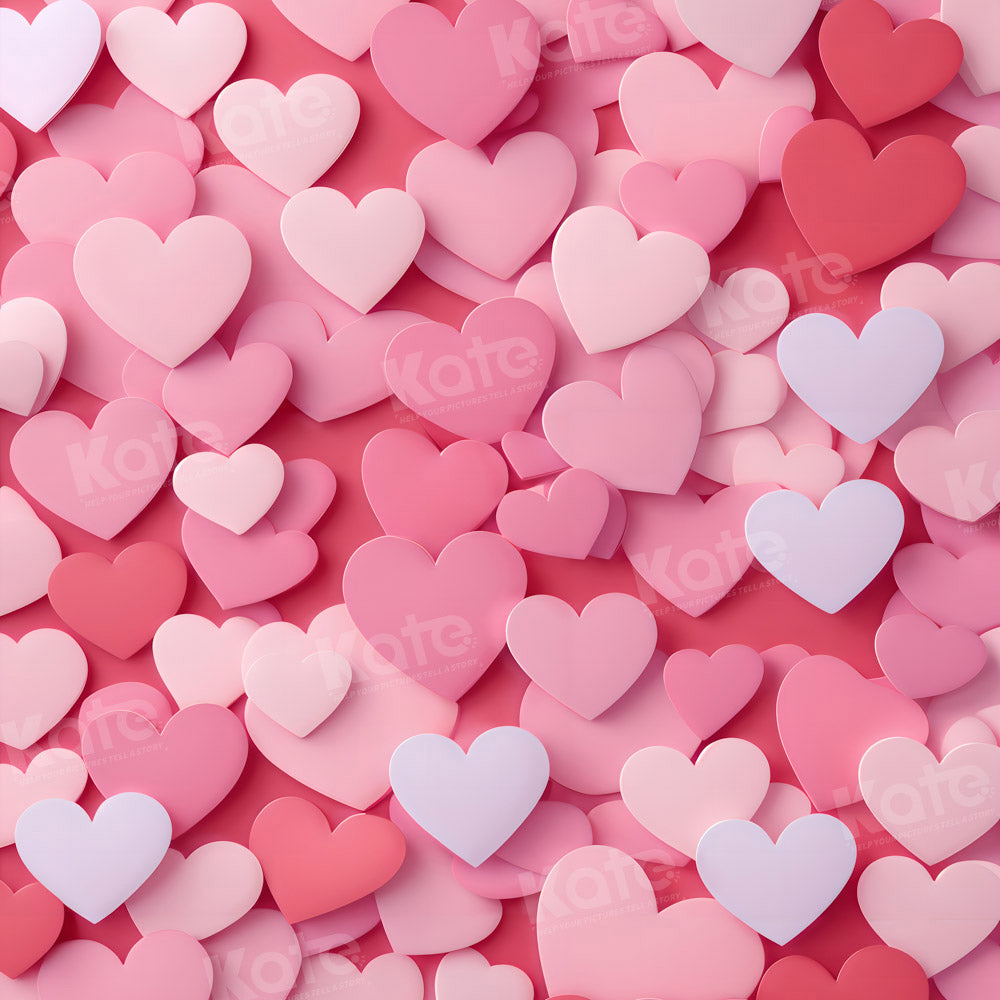 Valentijnsdag roze liefdes papieren achtergrond voor fotografie