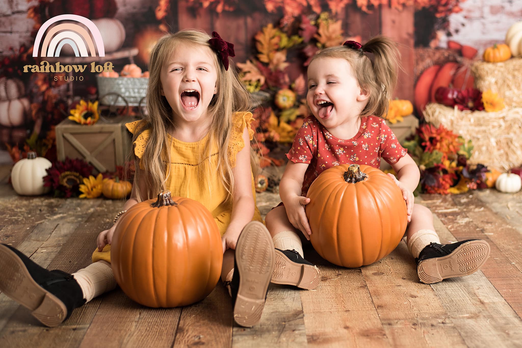 Kate Autumn Pumpkin Backdrop Fall Designed By Rose Abbas - Kate Backdrop