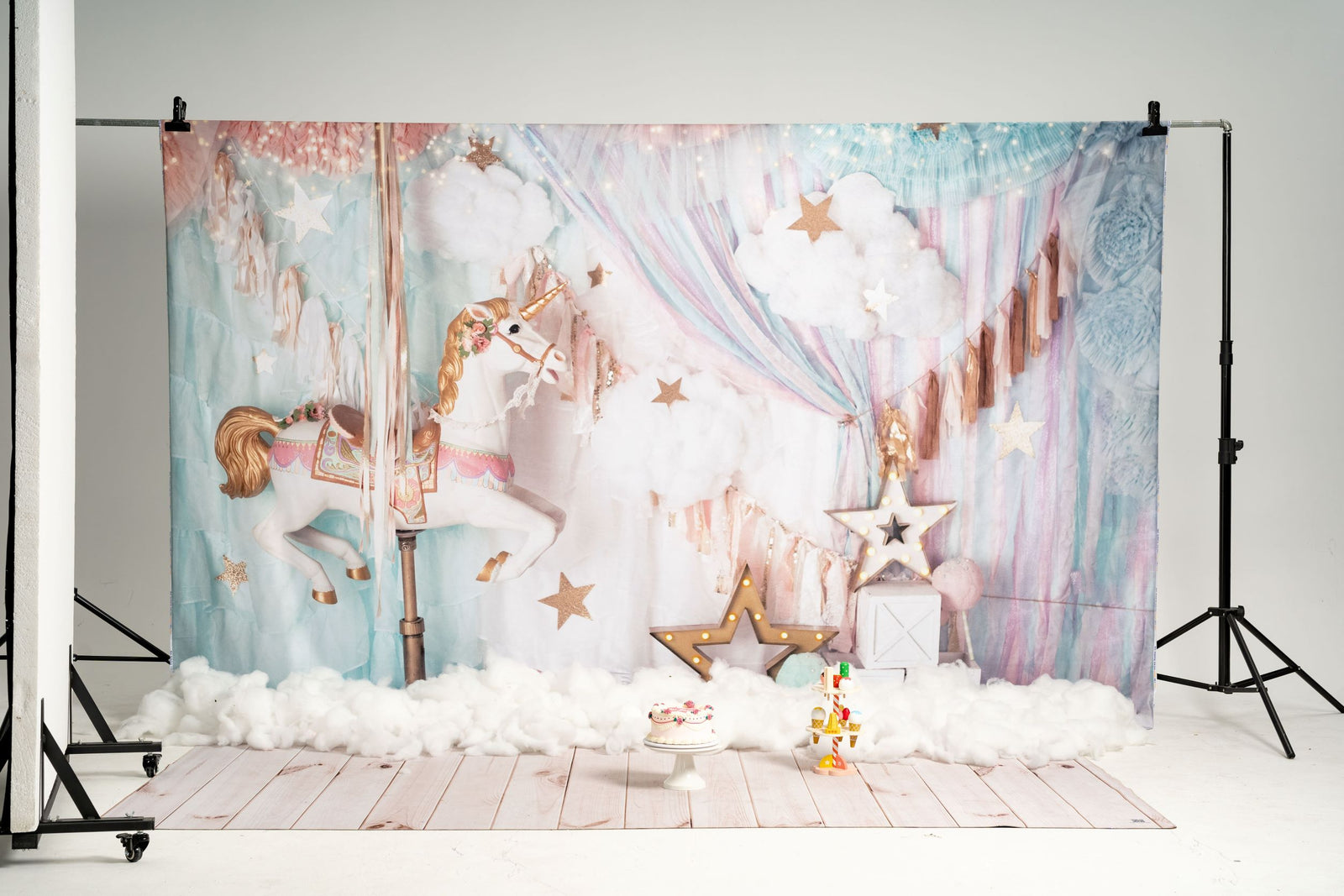 Kate Unicorn Carousel Backdrop Dreams for Photography