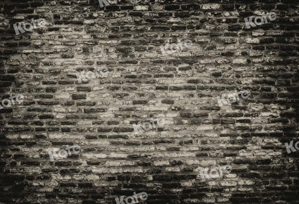 Kate Black Shabby Brick Wall Backdrop for Photography