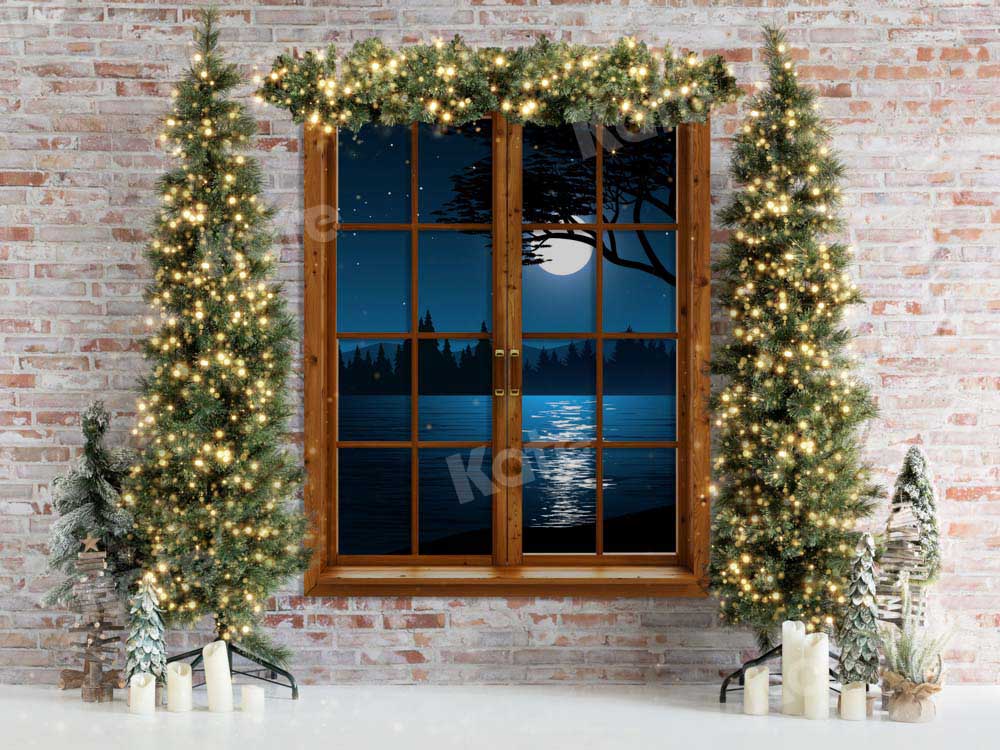 Kate Christmas Outwindow Backdrop Night Designed by Emetselch