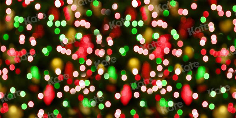 Sfondo natalizio con luci bokeh per fotografia