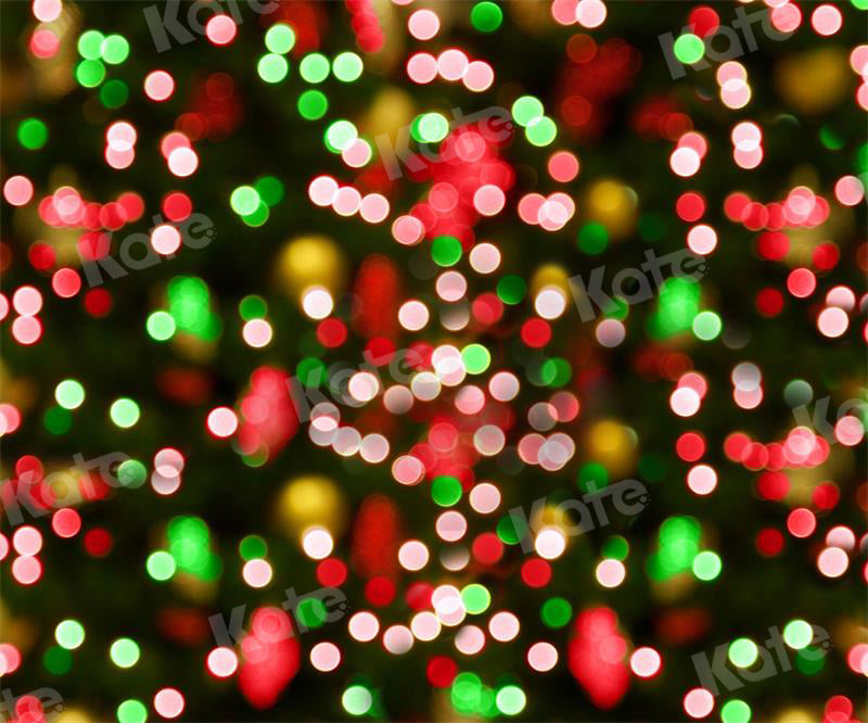 Sfondo natalizio con luci bokeh per fotografia