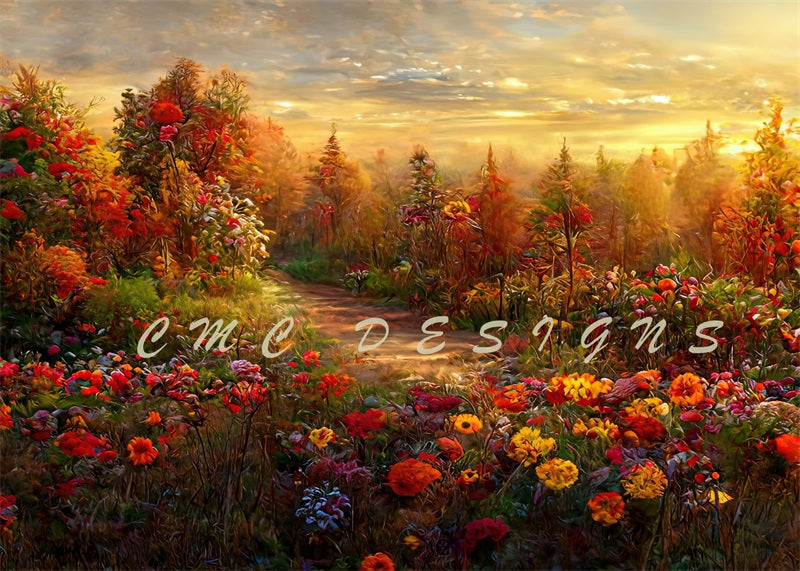 De herfstige aankomst-achtergrond ontworpen door Candice Compton