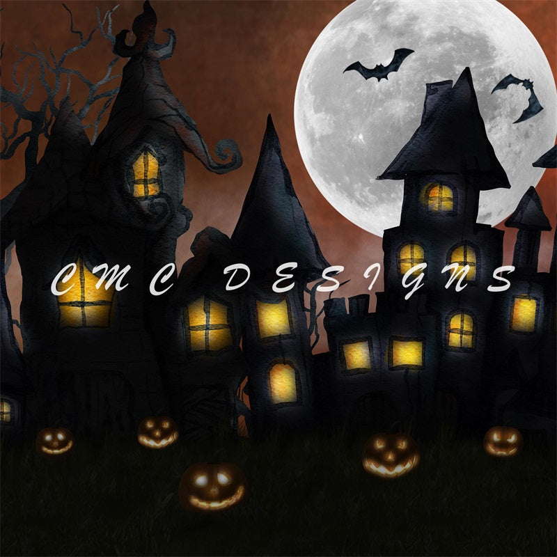 Halloween Pumpkin Town Achtergrond Ontworpen door Candice Compton