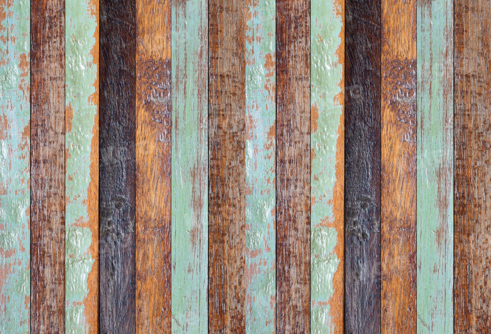 Kleurrijke vintage houten achtergrond voor fotografie