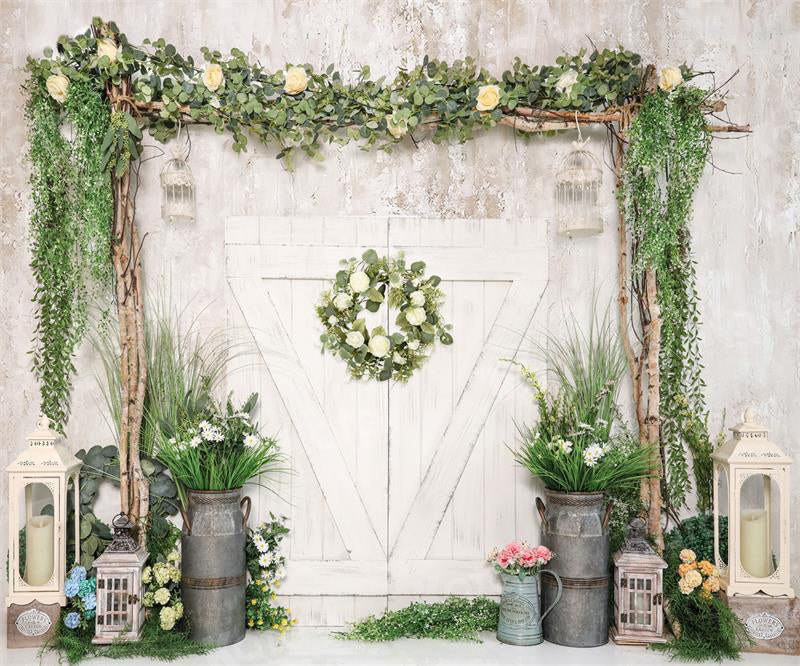 Kate Spring Easter Barn Backdrop for Photography