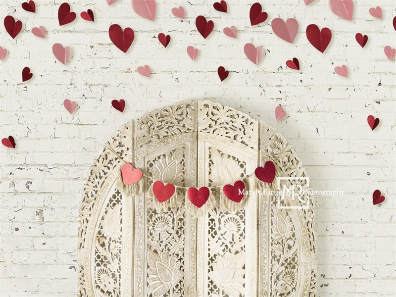 Boho Valentine Headboard Backdrop Progettato da Mandy Ringe Photography