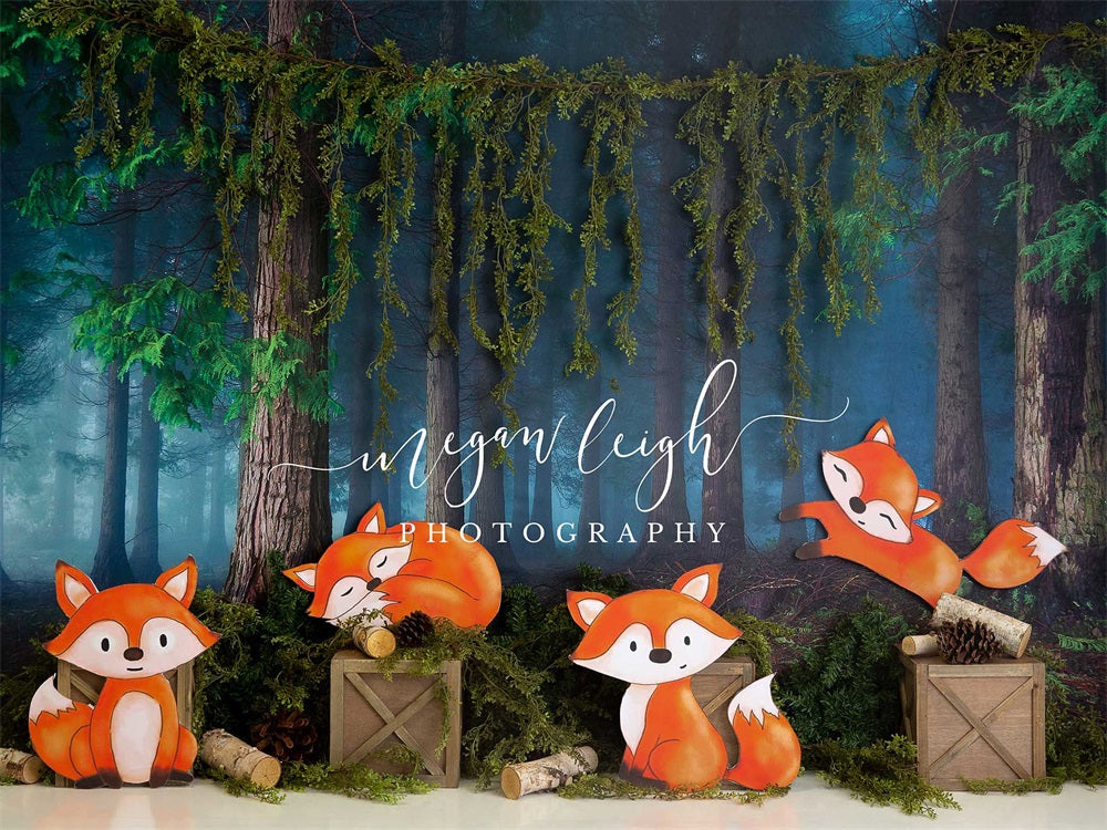 RTS Kate FoxyWoods Forest Backdrop Designed by Megan Leigh Photography (US ONLY)