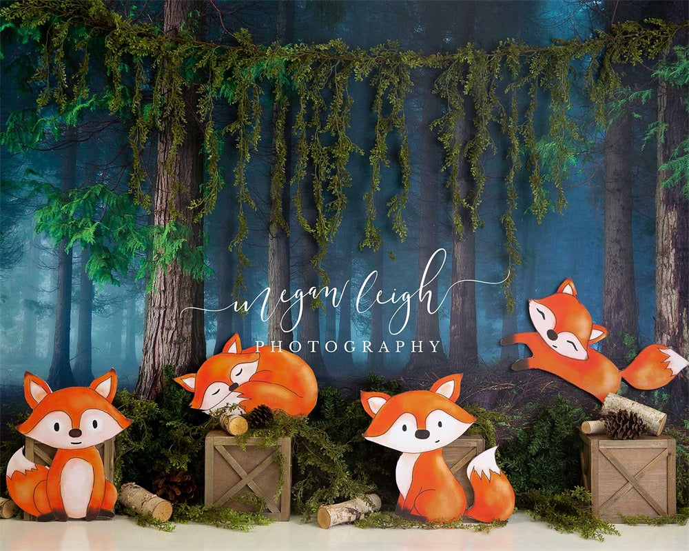 RTS FoxyWoods Forest Backdrop Progettato da Megan Leigh Photography (SOLO USA)