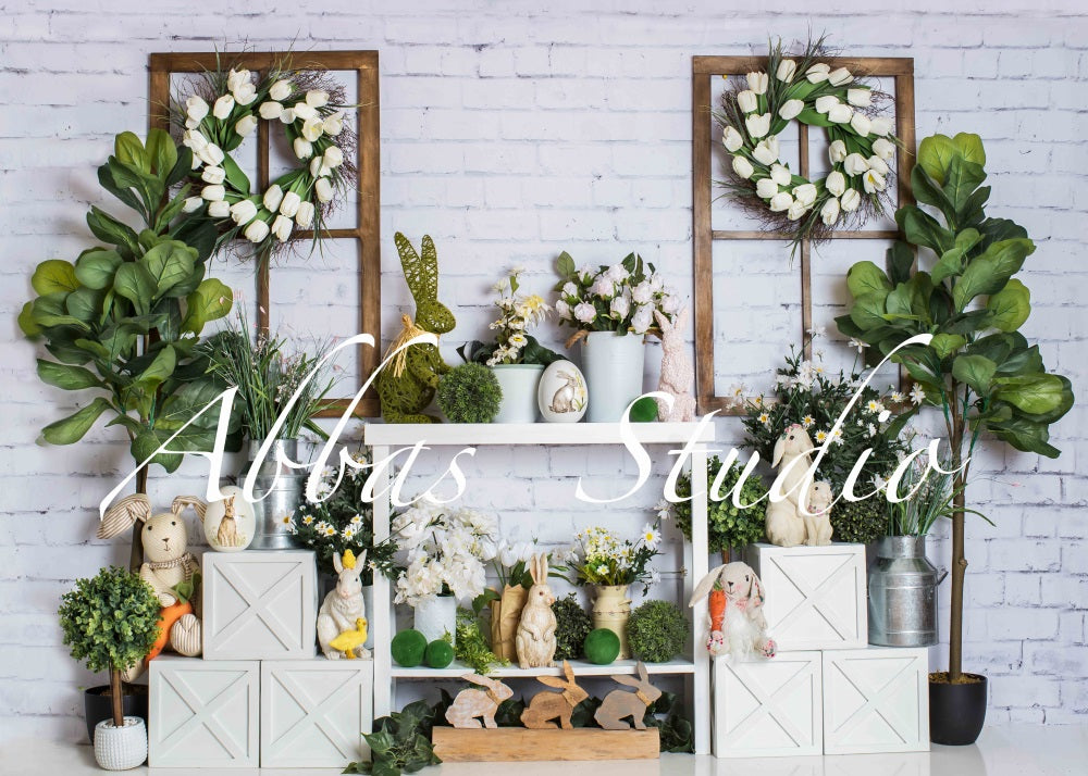 Kate Easter Greens Backdrop Designed by Abbas Studio