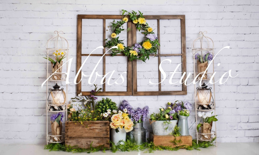 Kate Spring Floral Garden Backdrop Designed by Abbas Studio