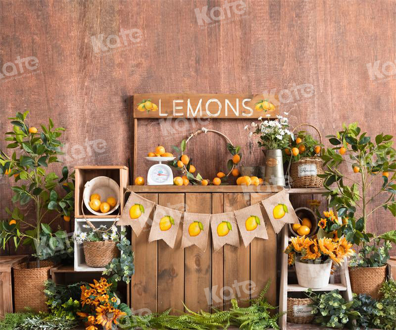 RTS Kate Spring/Summer Lemon Fresh Backdrop per fotografia (SOLO USA)