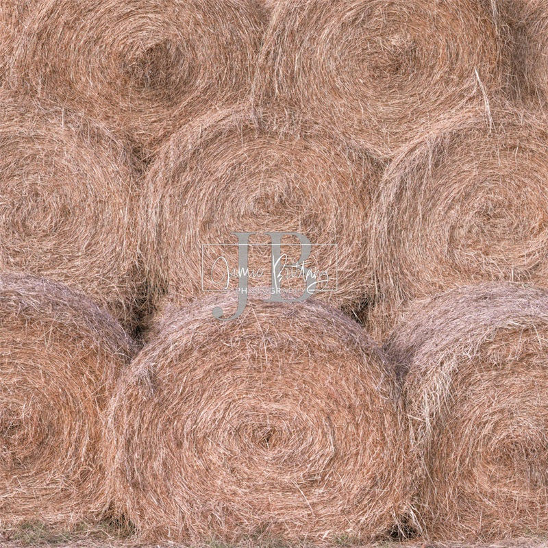 Hay Roll Wall Backdrop Ontworpen door JB Photography
