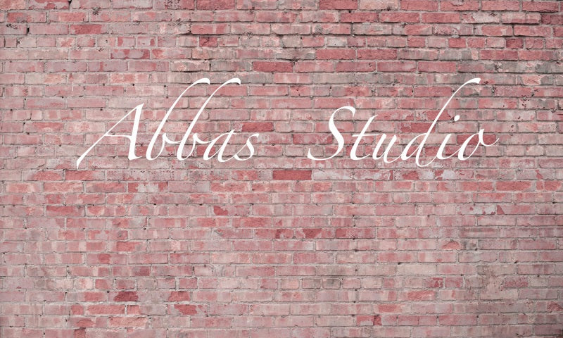 Kate Blush Pink Brick Wall Backdrop Designed by Abbas Studio