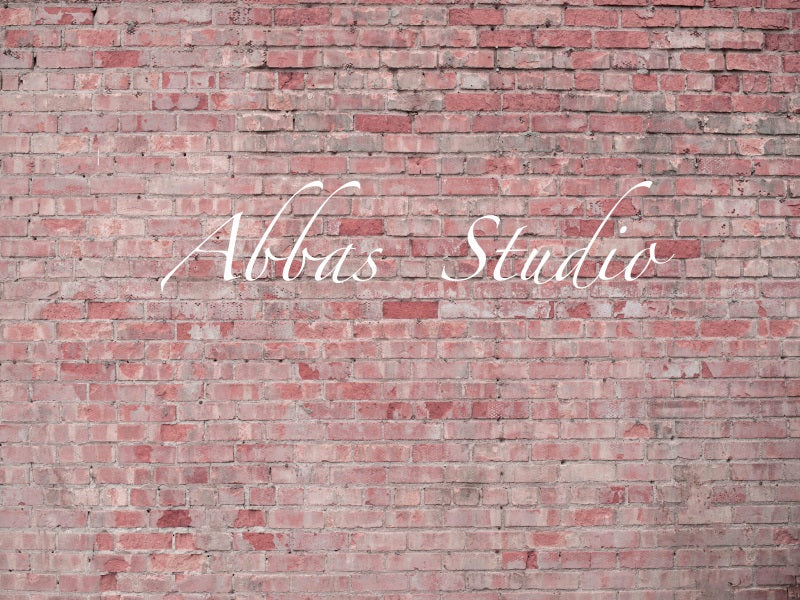 Kate Blush Pink Brick Wall Backdrop Designed by Abbas Studio