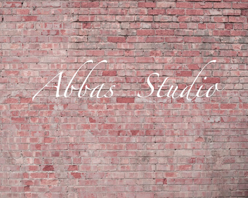 Kate Blush Pink Brick Wall Backdrop Designed by Abbas Studio