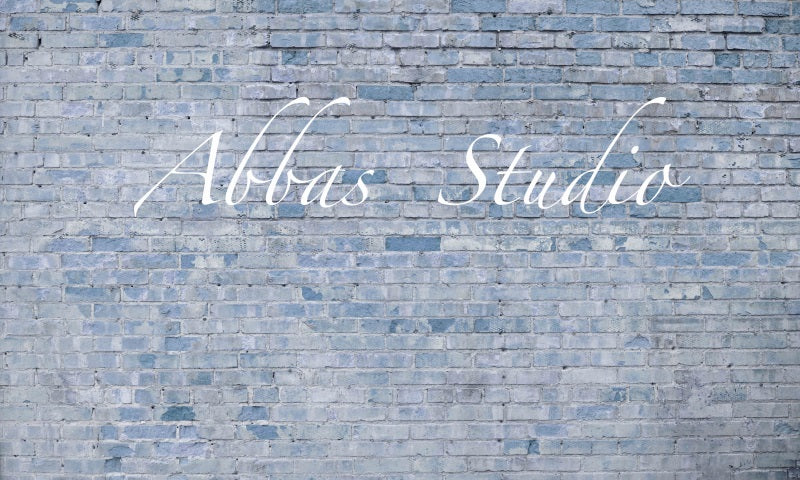 Kate Light Blue Brick Wall Backdrop Designed by Abbas Studio