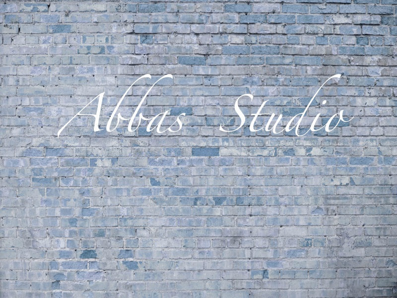 Kate Light Blue Brick Wall Backdrop Designed by Abbas Studio