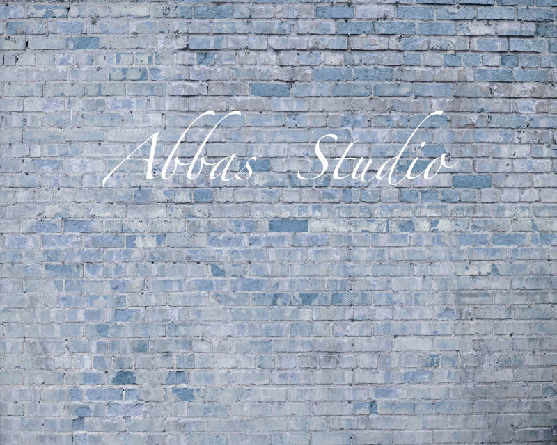 Kate Light Blue Brick Wall Backdrop Designed by Abbas Studio