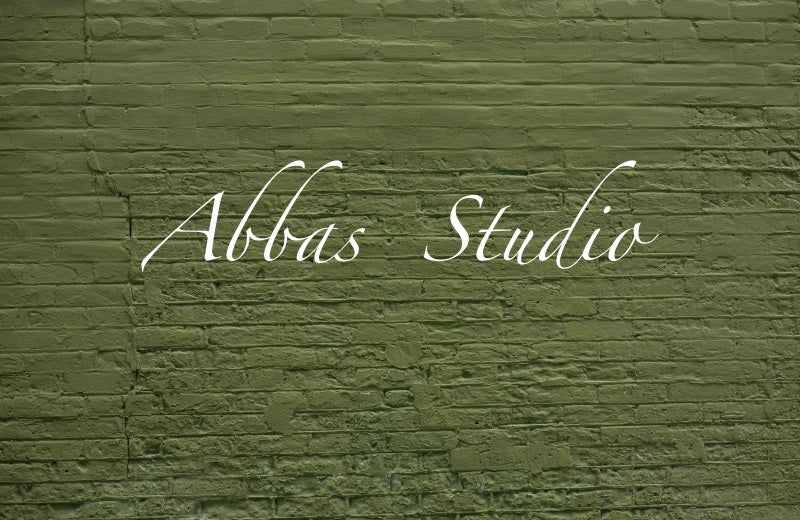 Kate Olive Green Brick Wall Backdrop Designed by Abbas Studio