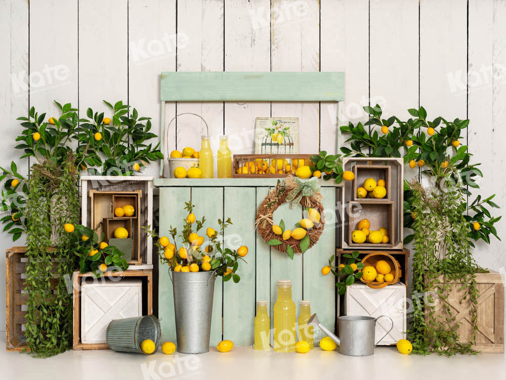 Kate Summer Lemon Fruit Backdrop Designed by Emetselch