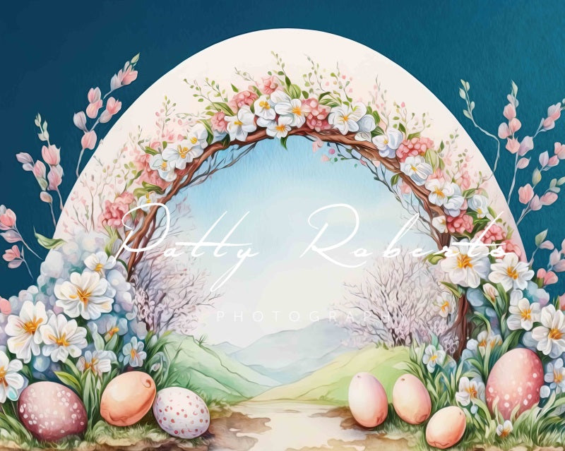 Fondo de Pascua lleno de flores diseñado por Patty Robert