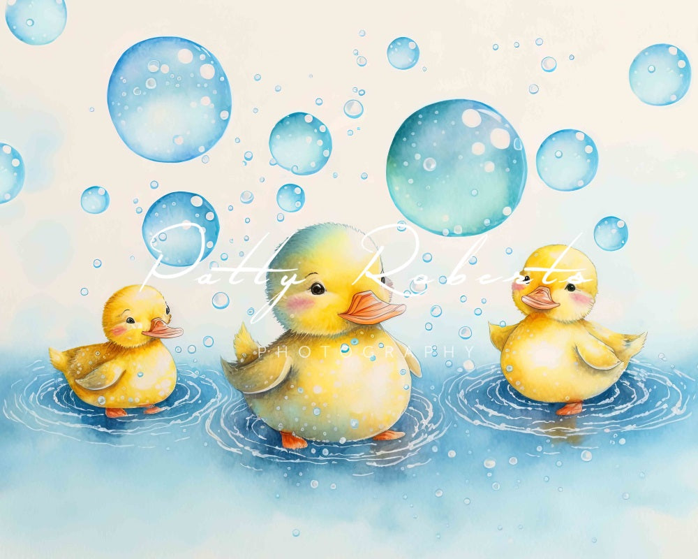 Kate Splish Splash Celebration Little Yellow Duck Bubble Backdrop Designed by Patty Robert