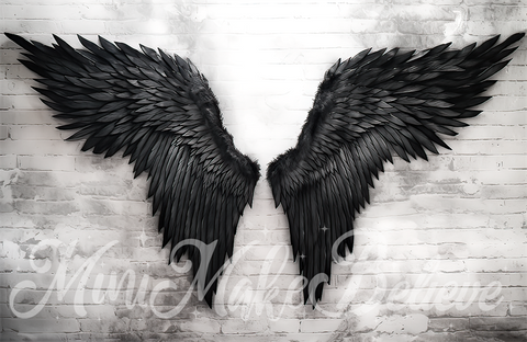 black angel wing wallpaper