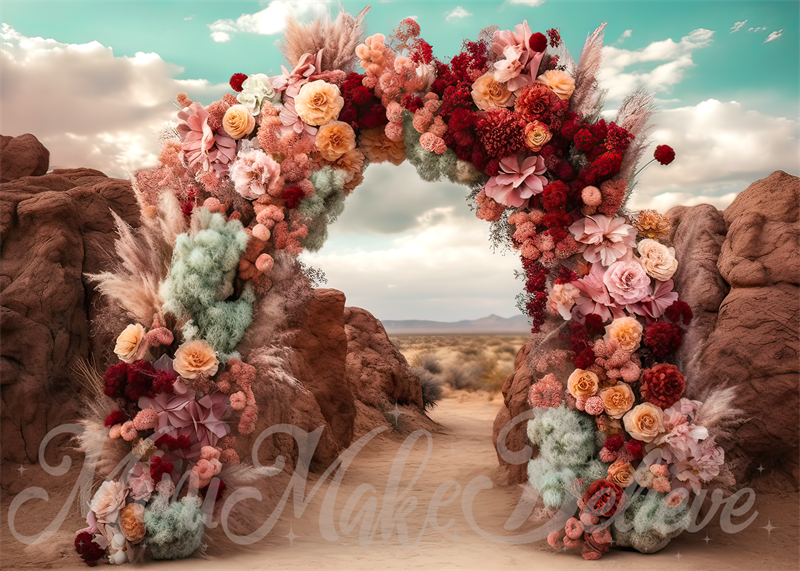 Kate Summer Bright Beach Balloon Floral Arch Backdrop Designed by Mini  MakeBelieve