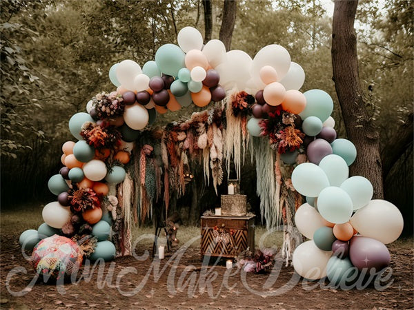 Muted Pastel Hand Painted Photo Backdrop