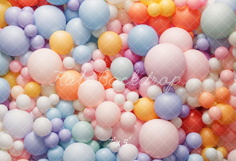 Emetselch Ontwerp Kleurrijke Ballonnen Achtergrond voor Huisdier