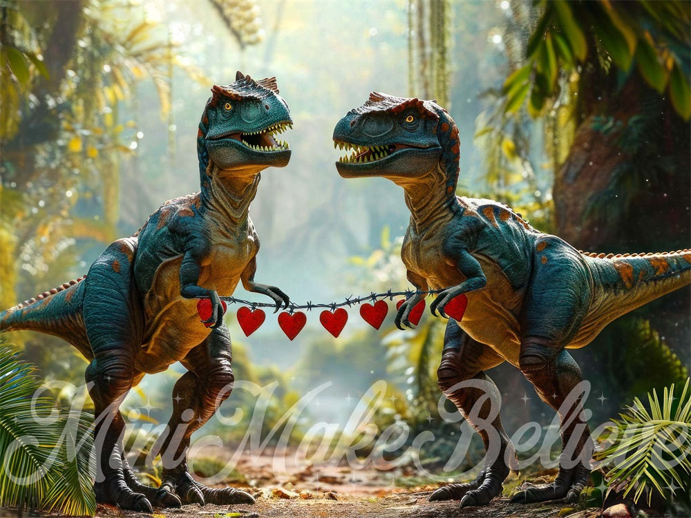 Dino Velo Valentine Achtergrond Ontworpen door Mini MakeBelieve