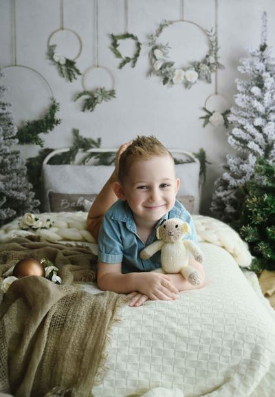 Kate Christmas Winter Bed Backdrop For Photography