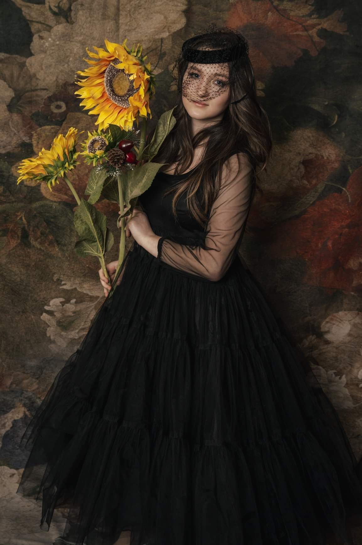 Kate Fine Art Retro Floral Backdrop for Maternity Photography - Kate Backdrop