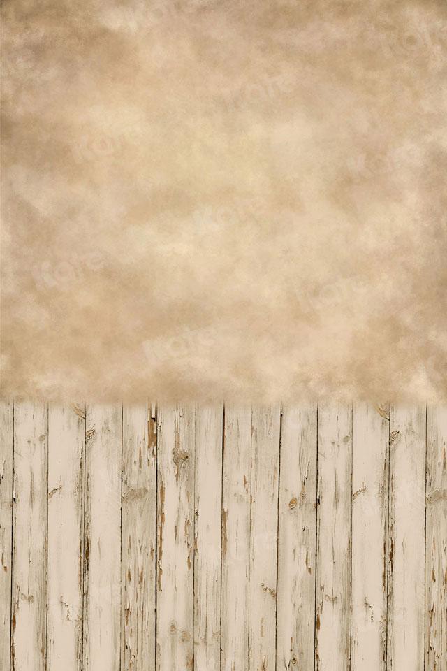 Kate Abstract Light Brown Retro Backdrop with Fabric Wood Floor for Photography - Kate Backdrop