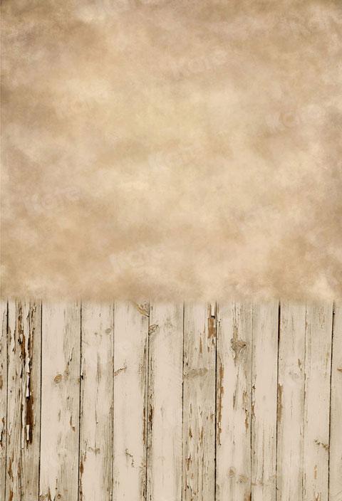 Kate Abstract Light Brown Retro Backdrop with Fabric Wood Floor for Photography - Kate Backdrop