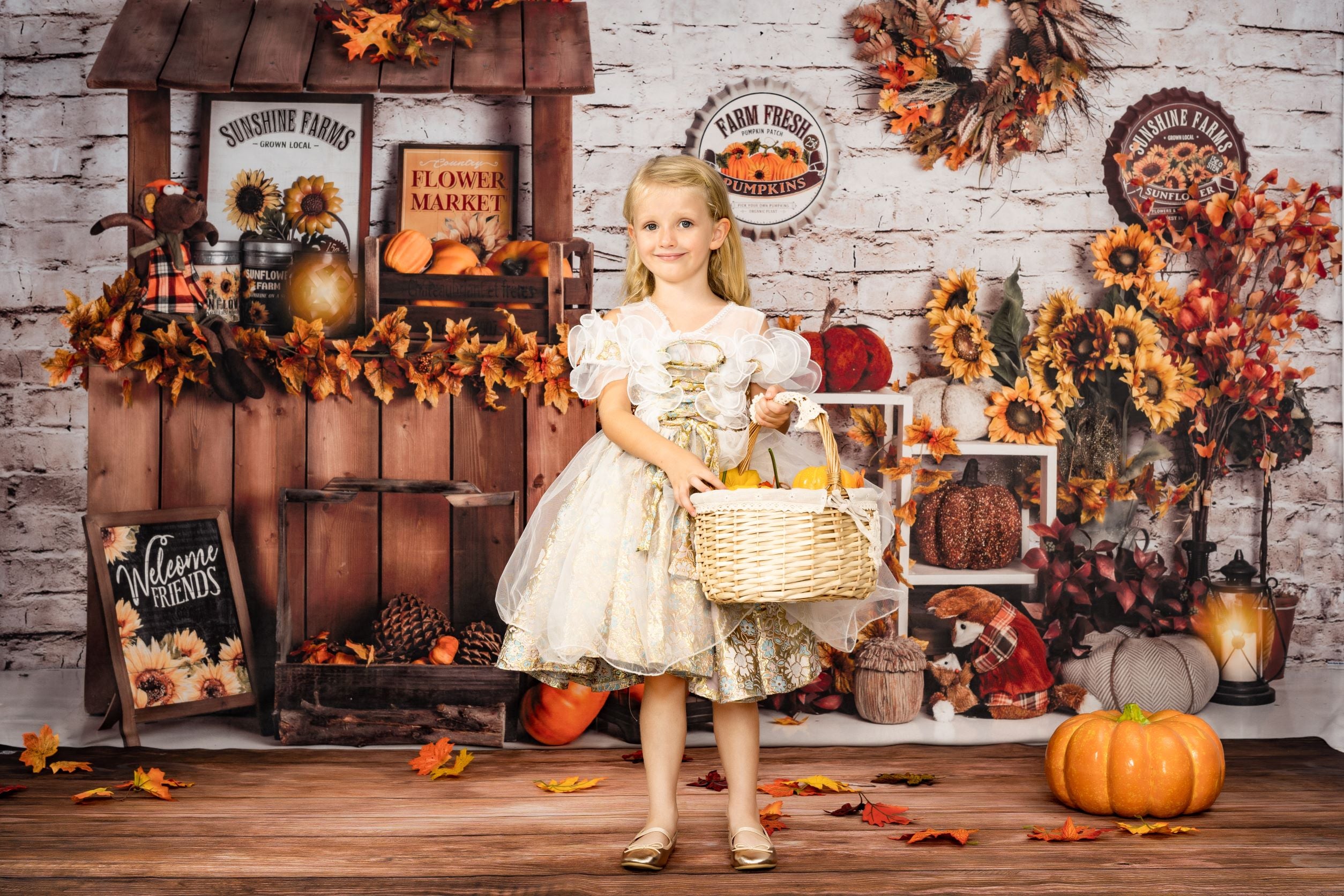 Kate Fall Market Thanksgiving Backdrop Designed By Rose Abbas - Kate Backdrop